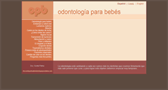 Desktop Screenshot of odontologiaparabebes.com