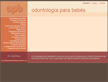 Tablet Screenshot of odontologiaparabebes.com